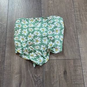 Hollister Floral Tie Tube Top